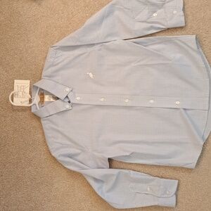 Size 6, Blue and white check Beaufort Bonnet button down shirt